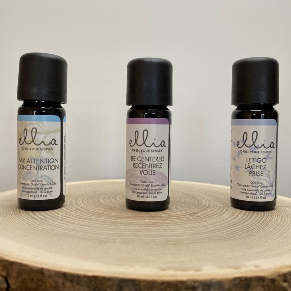 Ellia Diffuser Essential Oil: Pay Attention, Be Centered, Let Go Blends